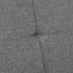 Taburet s úložným prostorem, látka šedá