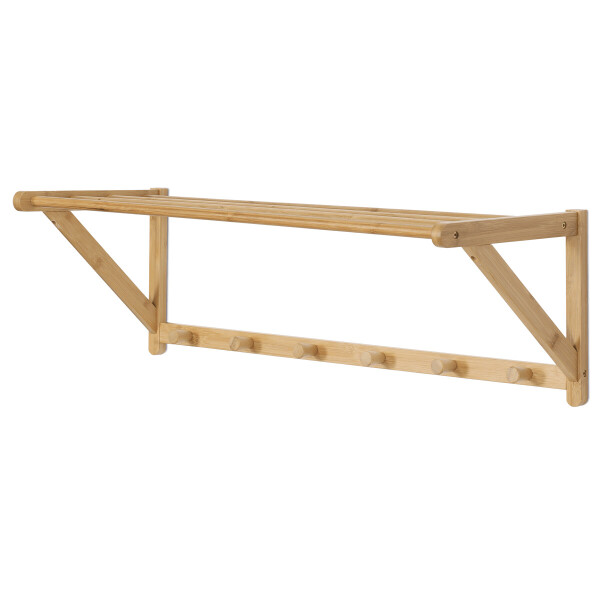 Věšák, bambus, přírodní, DR-B004 NAT