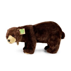 Plyšový medvěd  hnědý stojící 40 cm ECO-FRIENDLY