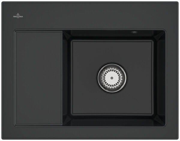 Keramický dřez Villeroy & Boch Subway 45 Compact, 331301R7, Pure Black 331301R7