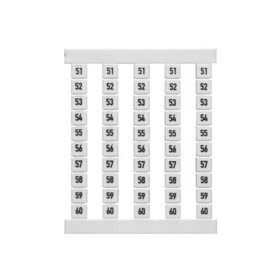 Weidmüller 0460660051 označení svorky bílá 500 ks