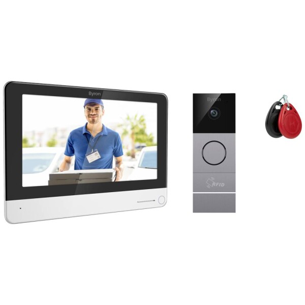 Byron DIC-23312 Wi-Fi domovní video telefon kompletní sada, DIC-23312