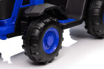 Mamido Dětský elektrický traktor s vlečkou 12V 7Ah EVA kola ECO kůže modrý