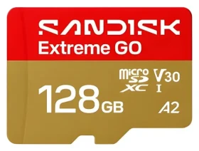 SanDisk Extreme GO microSDXC 128GB / Paměťová karta / čtení: až 240 MB/s / zápis: až 120 MB/s (SDSQXGN-128G-GN6MN)