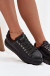 Dámské tenisky z pravé kůže GOE OO2N4004 Černé 40