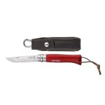 Opinel 1890 VRI N°08 Inox Adventurer 8 cm červená / Kapesní nůž (3123840018909)