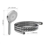 Eisl - Sprchový set bez baterie PARMA, chrom/černá (DX5081C) DX5081C