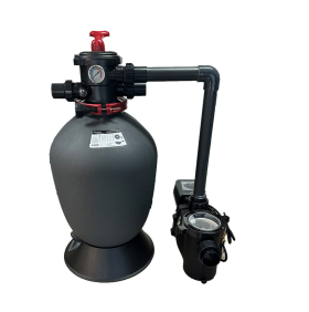 Filtrační zařízení - TOP VF 450, na podstavci s čerpadlem Mr.Pump ECO DE14, 14 m3 / h, s šesticestným ventilem