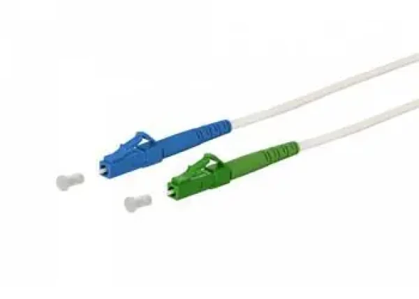 OPTIX LC/APC-LC/UPC bílý / Optický patch kabel / simplex / 9/125 / armovaný LSZH 3 mm / 3 m (859558900472)