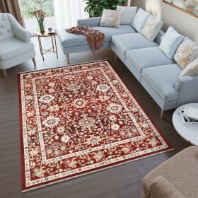 DumDekorace Krásný červený koberec ve stylu vintage Šírka: 200 cm | Dĺžka: 305 cm