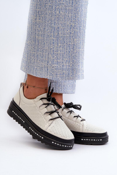 Polobotky LR769A černo-vanilkové - Step in style 36