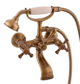 RAV Slezák - MORAVA RETRO - Vanový set s baterií, Stará mosaz (Bronz) MK359.5/2SM MK359.5/2SM