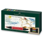 Faber-Castell Pitt Artist Pens Dual Markers sada 5 ks
