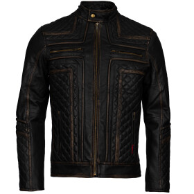 Pánská Kožená Bunda Zelux Cortè Brixton Hnědá Velikost: M