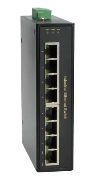 LevelOne průmyslový switch IP30 12x FE PoE+ / Switch / DIN lišta / kovové tělo / -40 až 75 °C / 126W PoE (IFP-0801)