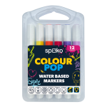 Spoko sada popisovačů - COLOUR POP, 2 - 5 mm, 12 ks, mix barev