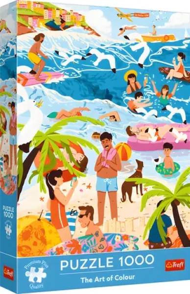 TREFL Puzzle Premium Plus The Art of Colour: V horkém létě
