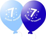 Balónek modrý KRÁSNÉ NAROZENINY číslo 7 - 5 ks balonky.cz Balónek modrý KRÁSNÉ NAROZENINY číslo 7 - 5 ks balonky.cz