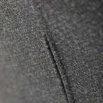 Židle jídelní, tmavě šedá látka, černý kov