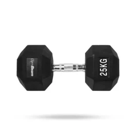 Hexagonální jednoručka - GymBeam (bílá) (112543-3-25kg-white)