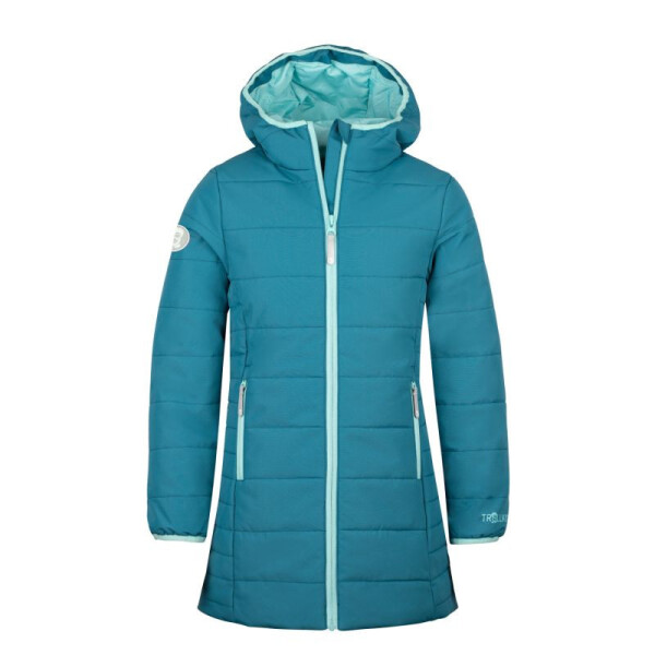 Dívčí zateplená bunda s kapucí Trollkids Girls Stavanger Coat winter blue (219-323) 116