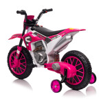 Mamido Dětská elektrická motorka XMX616 růžová | EVA kola | 12V 7Ah
