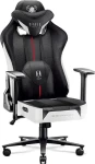 Diablo X-Player 2.0 Normal černo-bílá / herní židle / nastavitelná / látková / nosnost 160 kg (X-PLAYER2.0CZE)