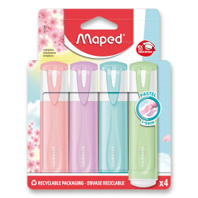 Maped - Zvýrazňovač Fluo Peps Pastel 4 ks