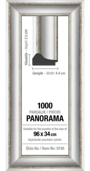 ART PUZZLE 5745 Rám na puzzle 96x34cm bílá