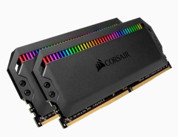 Corsair DOMINATOR PLATINUM RGB 32GB černá / 2x16GB / DDR4 / 3200MHz / PC4-25600 / CL16-18-18-36 / 1.35V / XMP2.0 (CMT32GX4M2C3200C16)