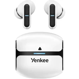 YENKEE YHP 09BT WE TWS EVEPODS PRO bílá / bezdrátová sluchátka / mikrofon / ENC / Bluetooth 5.3 (8590669373567)