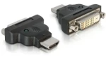 DeLock černá / Adaptér HDMI (M) - DVI 24+1 (F) / s LED indikací (65020)