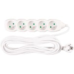 STREND PRO 213333 Prodlužovací kabel, 7m, 5 zásuvek, 3×1mm, bílý