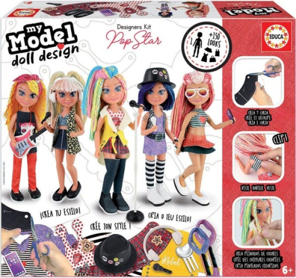 Kreativní sada My Model Doll Design Popová hvězda