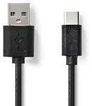 Nedis USB-A - USB-C nabíjecí kabel černá / Kabel / USB 2.0 / 480 Mbps / 2 m (CCGL60601BK20)