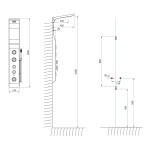 AQUALINE - YUKI sprchový panel 210x1400, bílá mat SL290