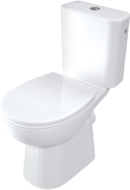 DEANTE - Funkia Evo stojící WC mísa, kombi, bezokrajová, CDFD6RPS
