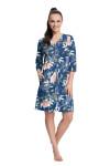Dámský župan Luna 390 4XL W25 modrý losos 4XL