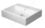 DURAVIT - Vero Air Umyvadlo 600x470 mm, s přepadem, otvor pro baterii, WonderGliss, bílá 23506000001