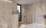 Sprchový kout obdélník 140x80 cm SAT Walk-In Xmotion SATBWIXM140STE80 SATBWIXM140STE80