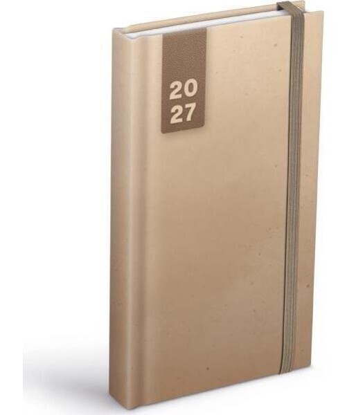 Diář 2027 D802 Lamino 1 s gumkou 90x170mm