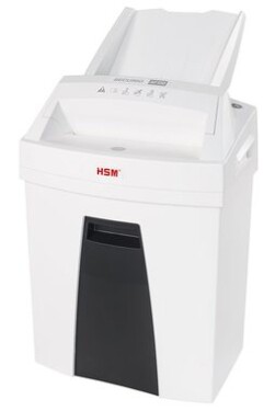 HSM skartovačka AF100 bílá / formát A4 / velikost řezu 4x25mm / 25l / 5-8 listů / stupeň utajení (DIN) P-4 (4026631064347)