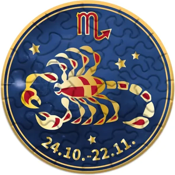 CURIOSI Kulaté puzzle Zvěrokruh: Štír