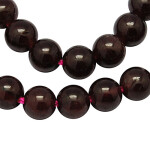 Přírodní granát - ∅ 4 mm - 1 ks