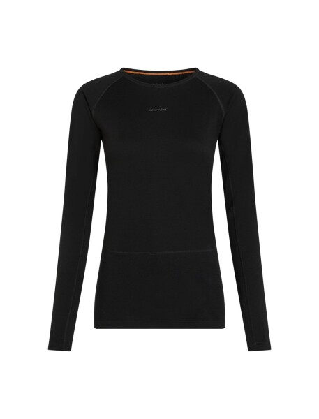 ICEBREAKER W 200 ZoneKnit LS Crewe, Black velikost: L
