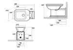 KERASAN - WALDORF bidet 37x65cm, bílá 4120K1