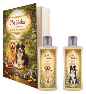 Kosmetická sada Kniha Psí láska - 2x sprchový gel 250 ml