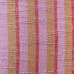 Hübsch Bavlněný polštář s výplní Pavilion Pink 50 x 50 cm, červená barva, růžová barva, textil