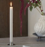 Ester & erik Adventní svíčka Cylindrical 28 cm – 06 Ivory, bílá barva, vosk
