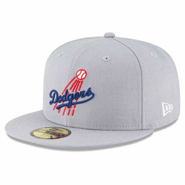 New Era Pánská kšiltovka Los Angeles Dodgers MLB 1958 Cooperstown 59FIFTY Fitted - Šedá Velikost: 7 3/8